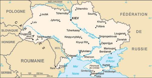 Carte de l'Ukraine
